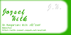 jozsef wilk business card